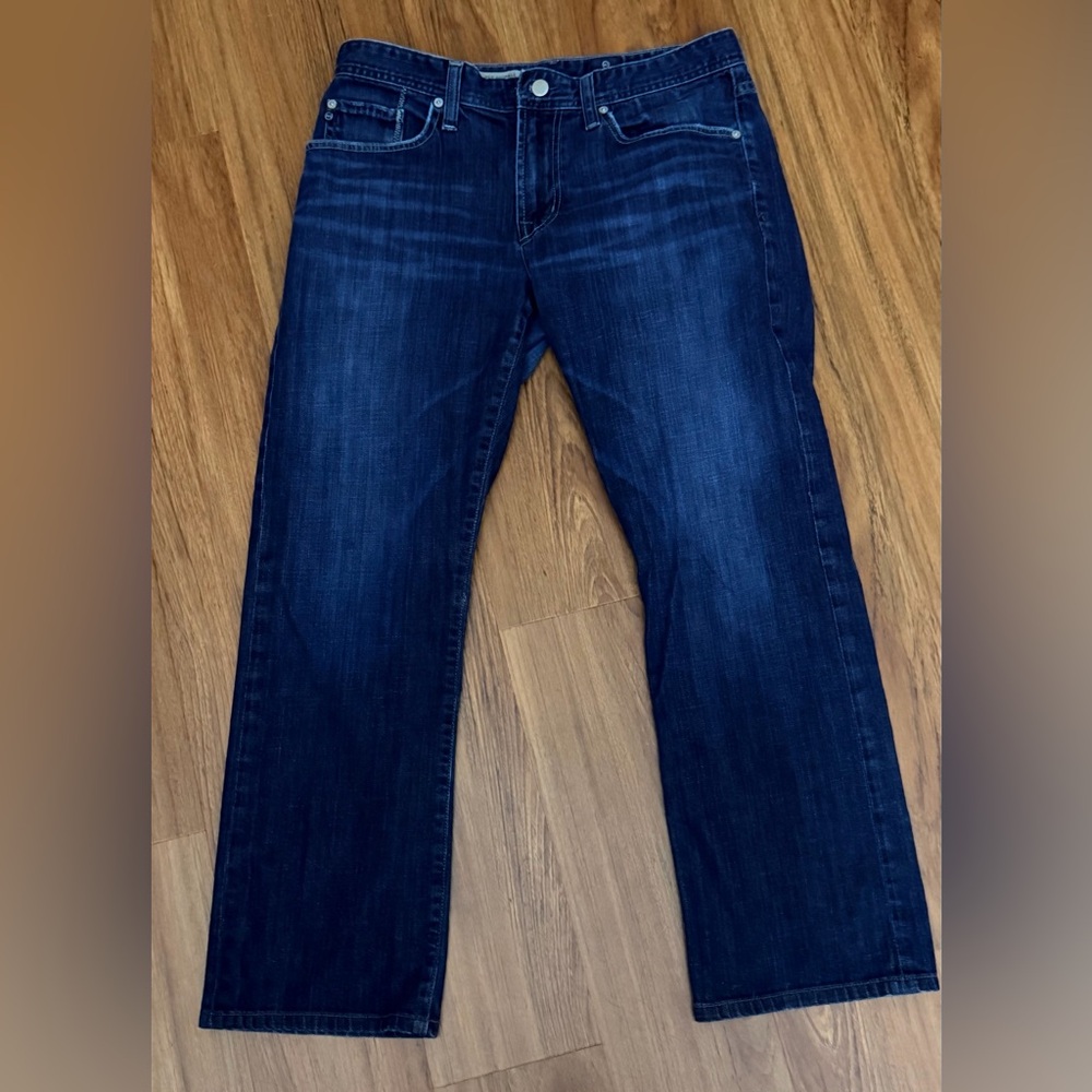 Adriano Goldschmied The Protege Jeans Men's 32x28 Blue Straight Leg Dark Wash
